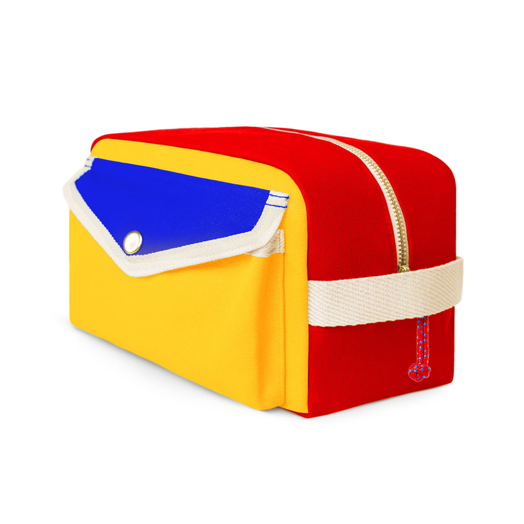 YKRA DOPP PACK - TRICOLOR Canvas Toiletry Bag - YKRA